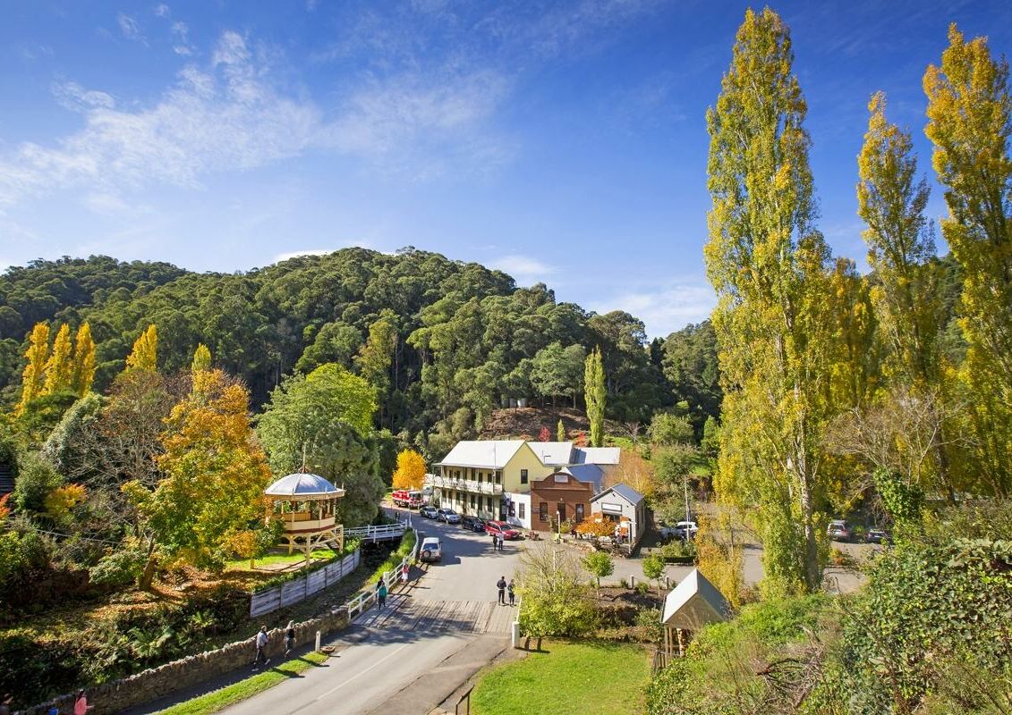Walhalla township in Gippsland during autumn — historic regional Victorian setting near United Lifestyle Resort Traralgon